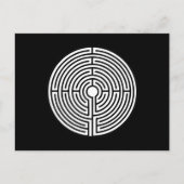 Gewoon een Maze op Black Briefkaart (Voorkant)