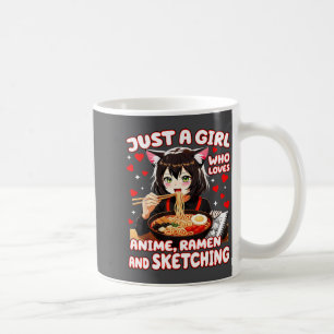 Gewoon Een Meis Die Anime Ramen En Schetsen Liefhe Koffiemok