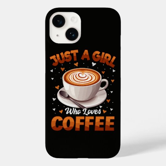 Gewoon Een Meis Die Van Koffie Houdt Case-Mate iPhone Case (Achterkant)