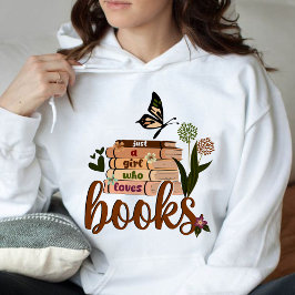 GEWOON EEN MEISJE ,Boekliefhebber Bloemenboeken le Hoodie