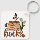 GEWOON EEN MEISJE ,Boekliefhebber Bloemenboeken le Sleutelhanger (Achterkant)