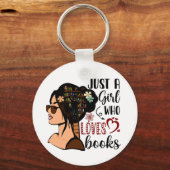 GEWOON EEN MEISJE ,Boekliefhebber Bloemenboeken le Sleutelhanger (Achterkant)