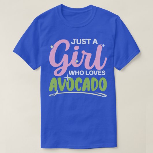 Gewoon een meisje dat Avocado Liefhebber Guac Guac T-shirt (Design voorkant)