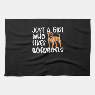 Gewoon Een Meisje Dat Boerboels Klassieke T-Shirt Theedoek