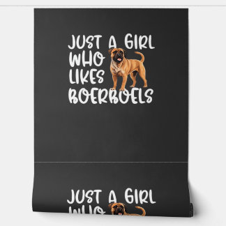 Gewoon Een Meisje Dat Boerboels Leuk Vindt Klassie Behang