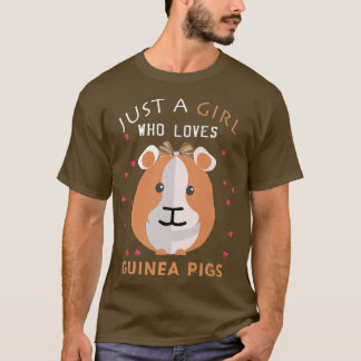 Gewoon een meisje dat cavia's leuk vindt - Cavy ca T-shirt