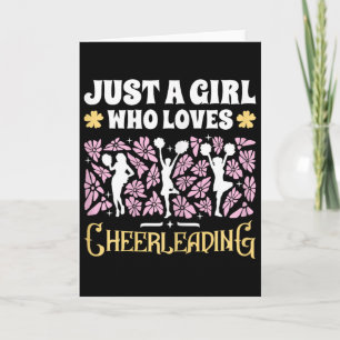 Gewoon een meisje dat cheerleader meisjes cheerlea kaart