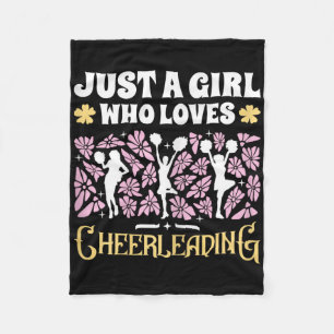 Gewoon een meisje dat cheerleaders leuk vindt Meis Fleece Deken