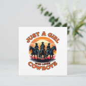 Gewoon een meisje dat cowboys leuk vindt (Staand voorkant)