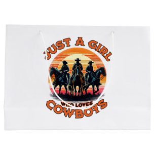 Gewoon een meisje dat cowboys leuk vindt groot cadeauzakje