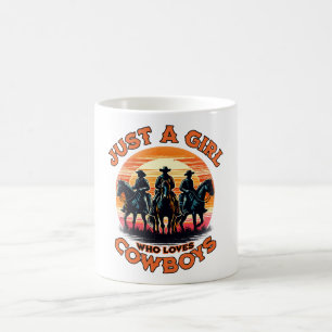 Gewoon een meisje dat cowboys leuk vindt koffiemok