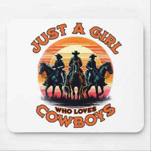 Gewoon een meisje dat cowboys leuk vindt muismat