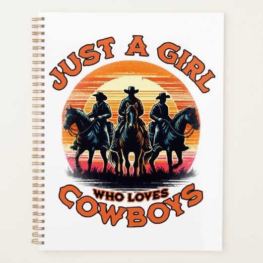 Gewoon een meisje dat cowboys leuk vindt planner (Voorkant)