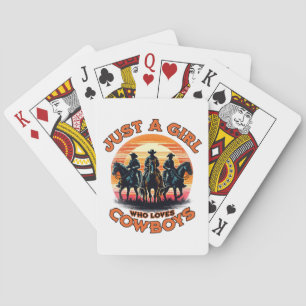 Gewoon een meisje dat cowboys leuk vindt pokerkaarten
