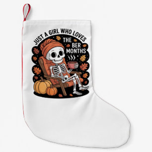 Gewoon een meisje dat de Ber-maanden met Kerstmis  Kleine Kerstsok
