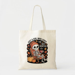 Gewoon een meisje dat de Ber-maanden met Kerstmis  Tote Bag