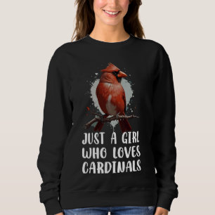 Gewoon een meisje dat dol is op kardinalen Vogelvo Trui