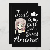 gewoon een meisje dat dol is op schattige cosplay feestdagenkaart (Voorkant / Achterkant)