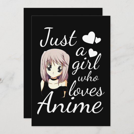 gewoon een meisje dat dol is op schattige cosplay feestdagenkaart (Voorkant / Achterkant)