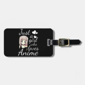 gewoon een meisje dat dol is op schattige feestjes bagagelabel (Voorkant horizontaal)