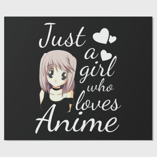 gewoon een meisje dat dol is op schattige feestjes cadeaupapier (Vlak)