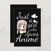 gewoon een meisje dat dol is op schattige feestjes kaart (Voorkant / Achterkant)