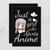 gewoon een meisje dat dol is op schattige feestjes kaart (Voorkant / Achterkant)