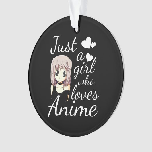 gewoon een meisje dat dol is op schattige feestjes ornament (voorkant)