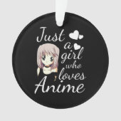 gewoon een meisje dat dol is op schattige feestjes ornament (voorkant)