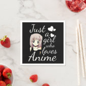 gewoon een meisje dat dol is op schattige feestjes servet (Insitu)