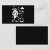 gewoon een meisje dat dol is op schattige feestjes visitekaartje (Voorkant / Achterkant)