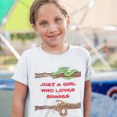 Gewoon een meisje dat dol is op slangen Reptile Bo T-shirt