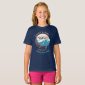 Gewoon een meisje dat dolfijnen houdt t-shirt (Voorkant volledig)