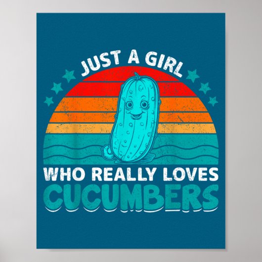 Gewoon Een Meisje Dat Echt Liefheeft Kubussen Mooi Poster (Voorkant)
