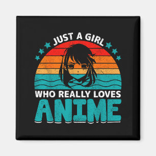 Gewoon een meisje dat echt van Anime Fun houdt voo Magneet