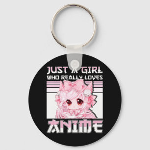 Gewoon een meisje dat echt van Anime Girls Tiener Sleutelhanger