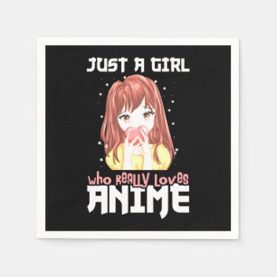 Gewoon Een Meisje Dat Echt Van Anime Houdt Servet