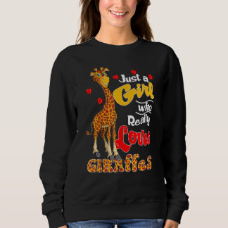 Gewoon een meisje dat echt van giraffen houdt Kids Trui