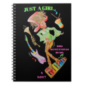 GEWOON EEN MEISJE DAT ECHT VAN MUZIEK NOTITIEBOEK (Voorkant)