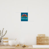 Gewoon een meisje dat echt van tractoren houdt Boe Poster (Keuken)