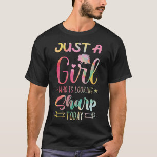 Gewoon een meisje dat er scherp uitziet vandaag st t-shirt