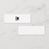 gewoon een meisje dat graag boksen mini visitekaartje (Voorkant / Achterkant)