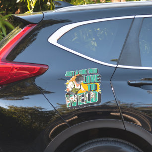 Gewoon een meisje dat graag een cadeautje voor las sticker