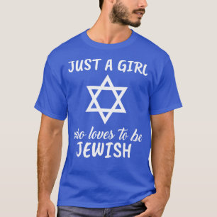 Gewoon een meisje dat graag Joods is T-shirt