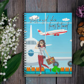 Gewoon een meisje dat graag reist notitieboek