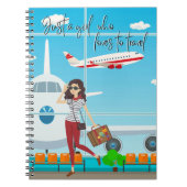 Gewoon een meisje dat graag reist notitieboek (Voorkant)