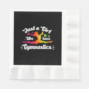 Gewoon een meisje dat gymnastiek leuk vindt servet