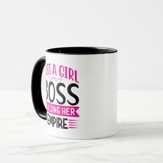 Gewoon een meisje dat haar imperium bouwt mok (Voorkant links)