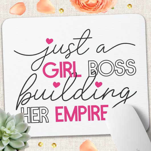 Gewoon een meisje dat haar imperium bouwt muismat