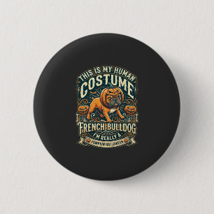 Gewoon een meisje dat Halloween Postdienst Heks le Ronde Button 5,7 Cm